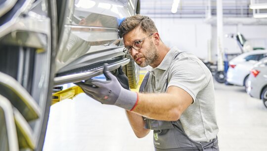 Schade en reparatie Škoda