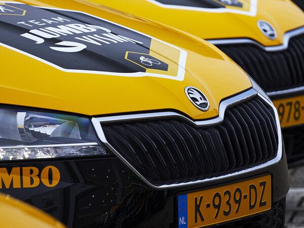 Team Jumbo-Visma en Skoda