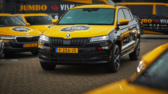 Team Jumbo-Visma en Skoda