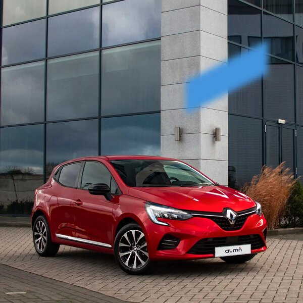 Header mobiel Renault clio rood