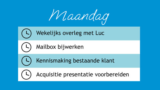 Maandag accountmanager