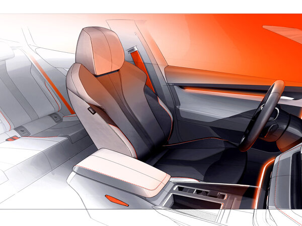 Interieur schets Elroq hero mobiel