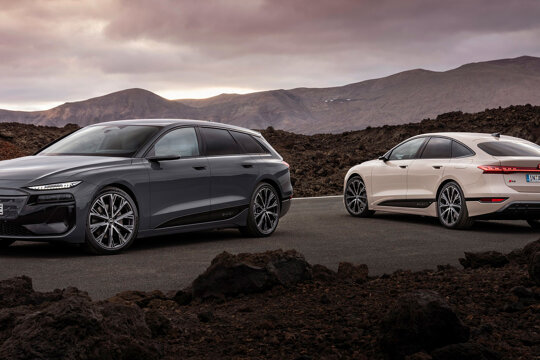 Audi A6 e-tron hero mobiel