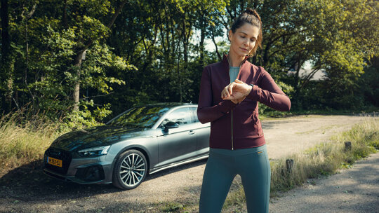 Grijze Audi
