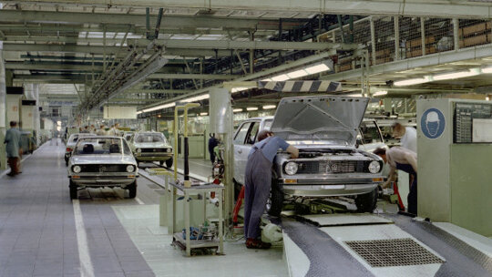 VW polo 1 in fabriek