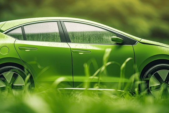 Groene Auto Desktop