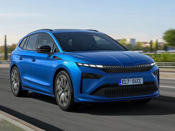 Nieuwe Skoda Enyaq blauw hero mobiel