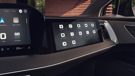 Audi Q4 e-tron passagiersscherm