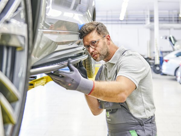Schade en reparatie Škoda