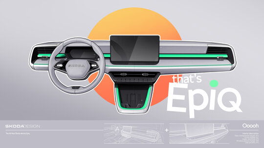 Interieur schetsen Skoda Epiq (1)