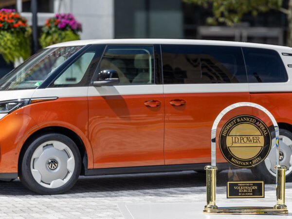 Volkswagen ID. Buzz winnaar JDP award hero mobiel