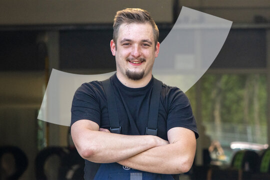 Leerling monteur - card