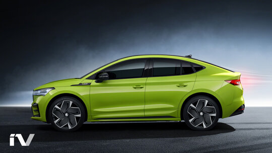 Exterieur design van de ENYAQ COUPÉ iV