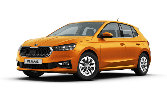 Skoda_Fabia_oranje_vrijstaand