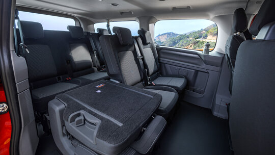 Volkswagen Caravelle neerklapbare bank