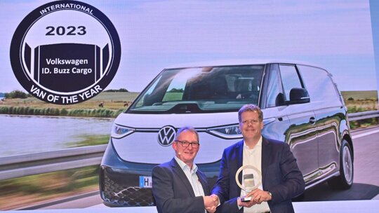 volkswagen id buzz cargo van of the year