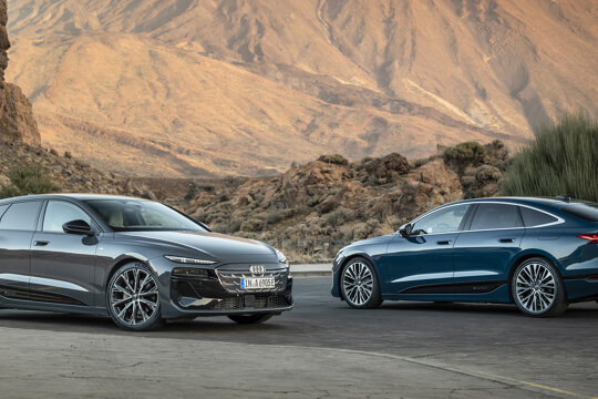 Audi A6 e-tron hero mobiel