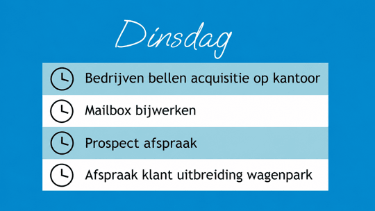 Dinsdag accountmanager acquisitie
