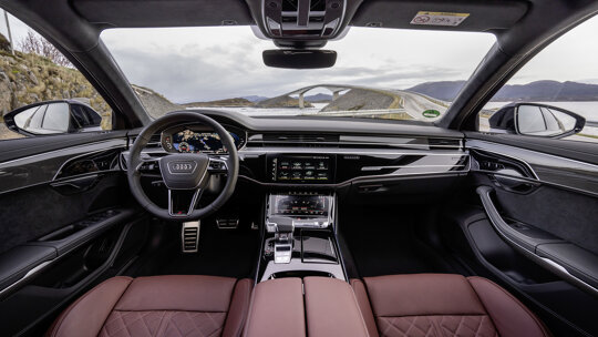 rood interieur leder