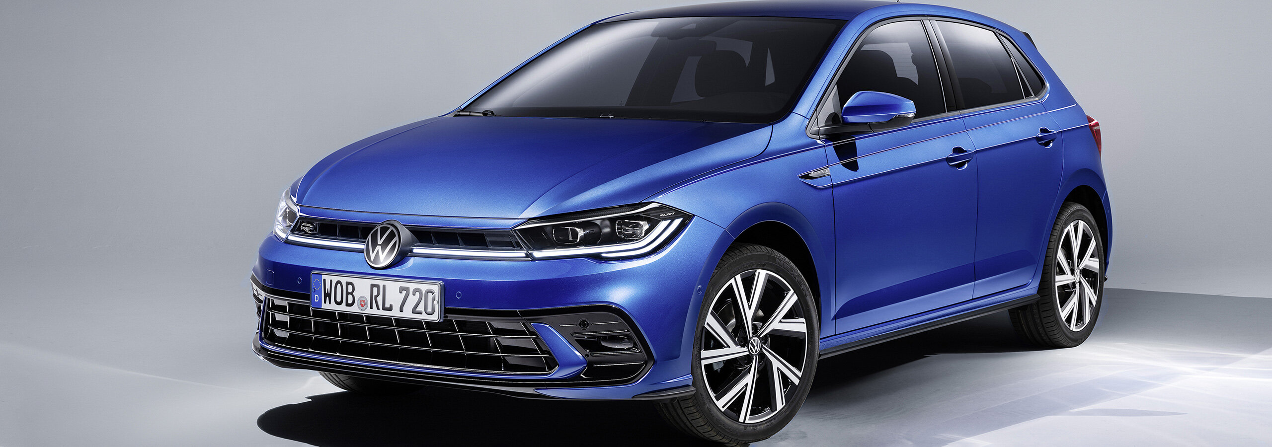 Blauwe volkswagen online polo