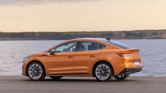 aflopende daklijn skoda enyaq coupe iv