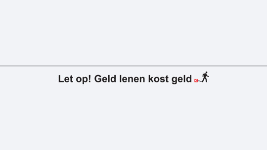 Geld lenen banner
