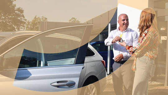 Overdracht auto - card
