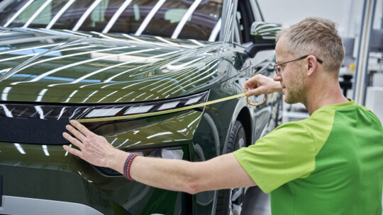 Skoda Enyaq in fabriek