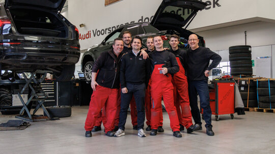 Teamfoto werkplaats Geldermalsen team