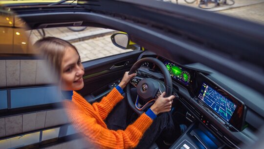 9. Klant rijdend in auto