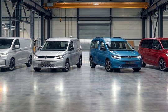 Volkswagen Bedrijfswagens line-up hero mobiel