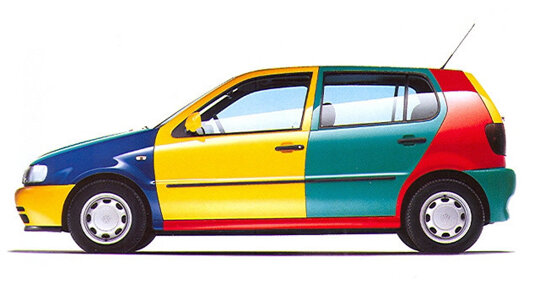 Polo harlekin advertentie